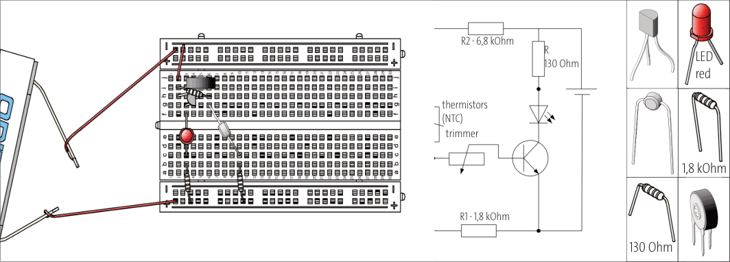 опит 9 — термистор (NTC)