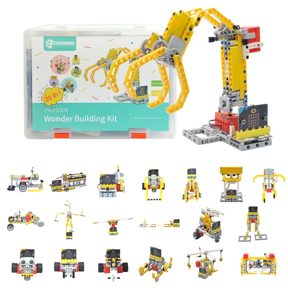 Wonder Building Kit - конструктивен STEM комплект (400+ части, платка Wukong)